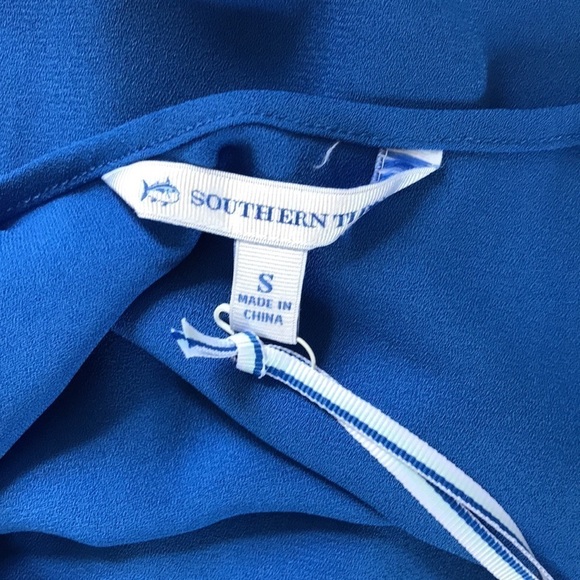 SOUTHERN TIDE Carly Meridian Blue Tank Dress Size Small - Picture 9 of 10